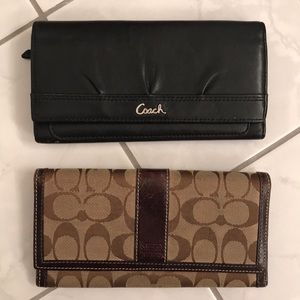 Authentic coach wallets